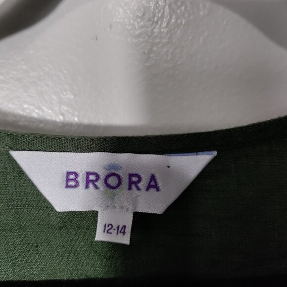 Women's Brora Linen Top UK 12-14, US 10-12 - Picture 3 of 9